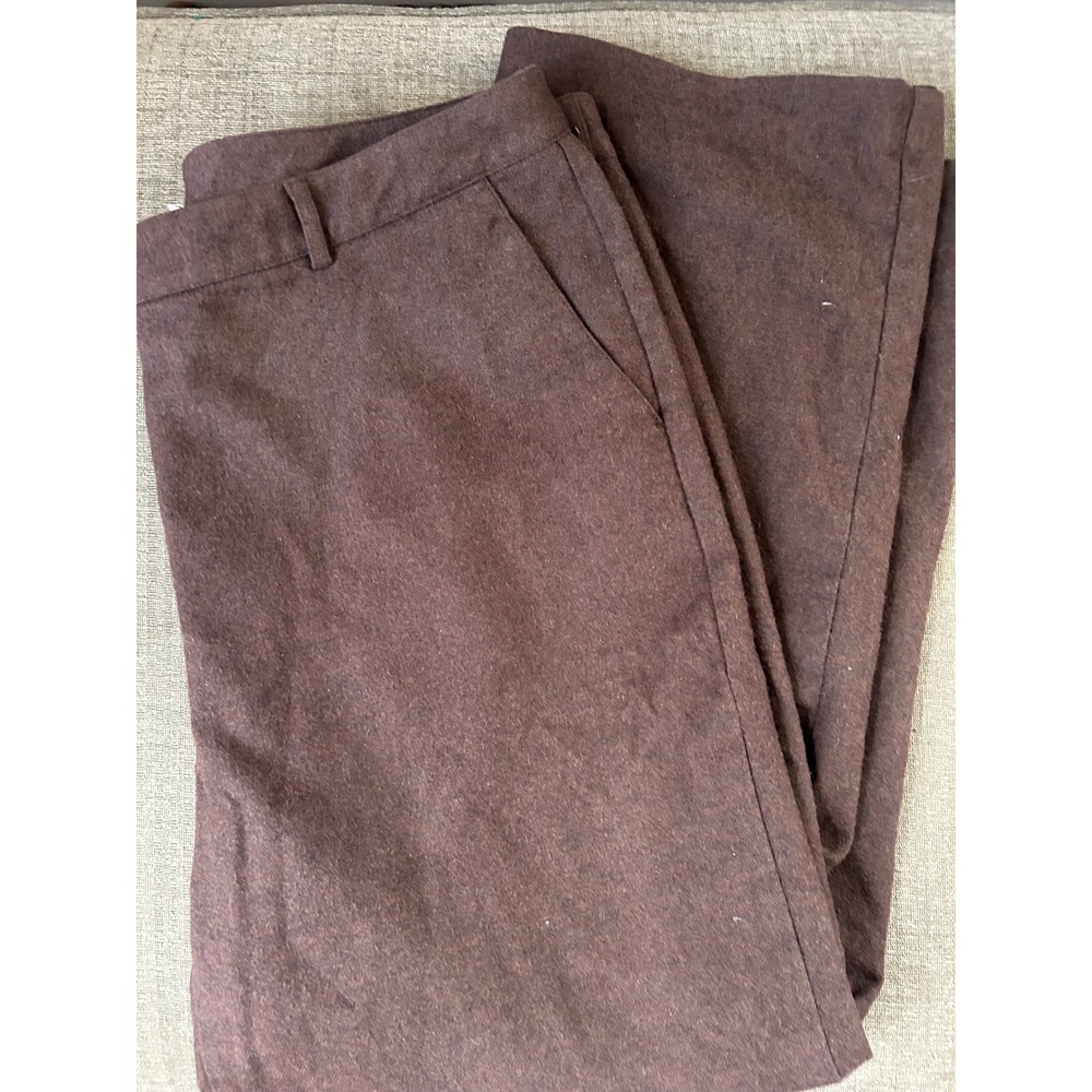 L.L.Bean Women's Cotton Blend Brown Trousers Regular Fit Size 20‎ Autumn